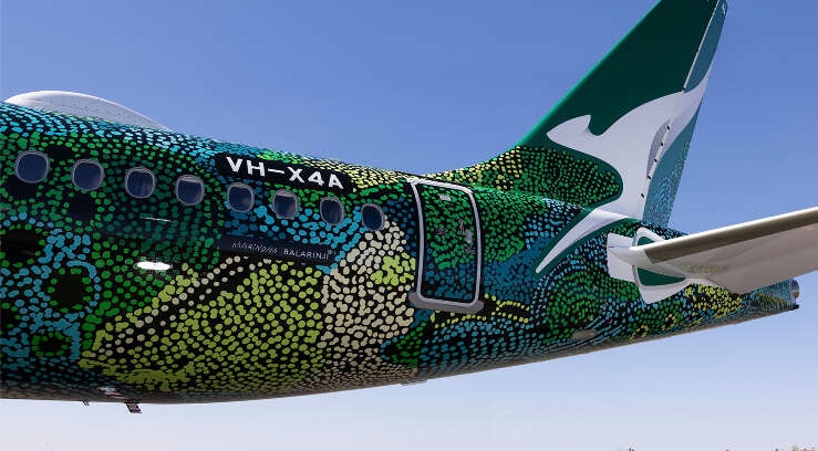 Minyma Kutjara Tjukurpa QantasLink A220