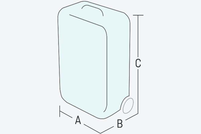 Sketch of a small suitcase
