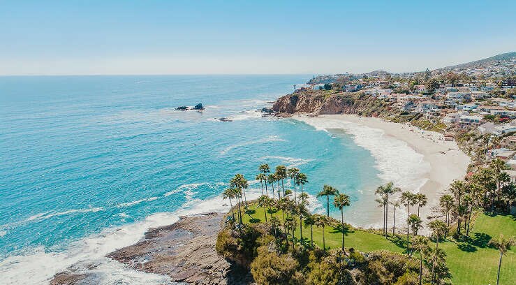 Crescent Bay Beach in Laguna Beach, California