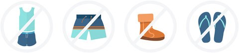 icons of what not to wear in a lounge