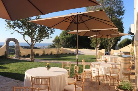 Casta Sta Maria vineyard outdoor dining