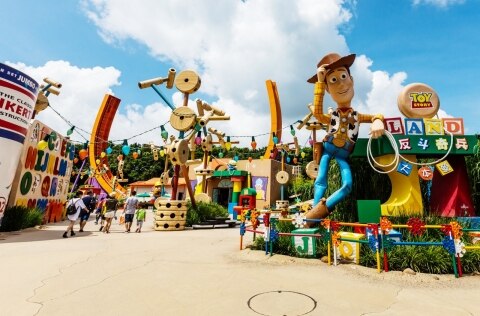 Toy Story rides at Hong Kong Disneyland