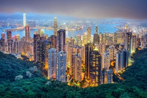 victoria peak sunset