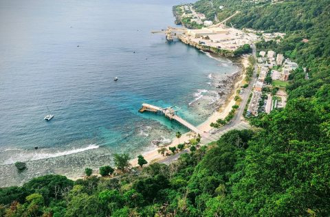 Aerial of Christmas Island