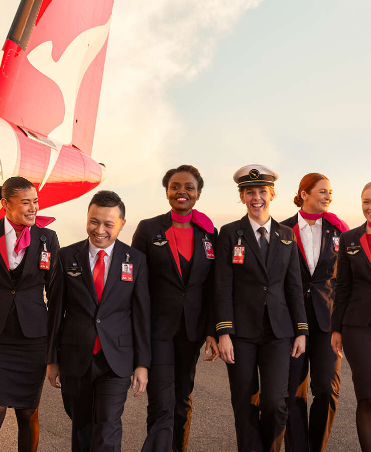 Qantas crew