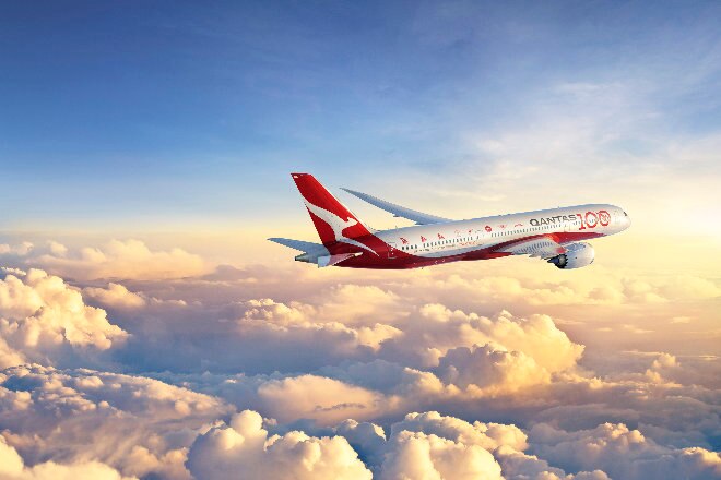 Qantas Dreamline with Centenary livery