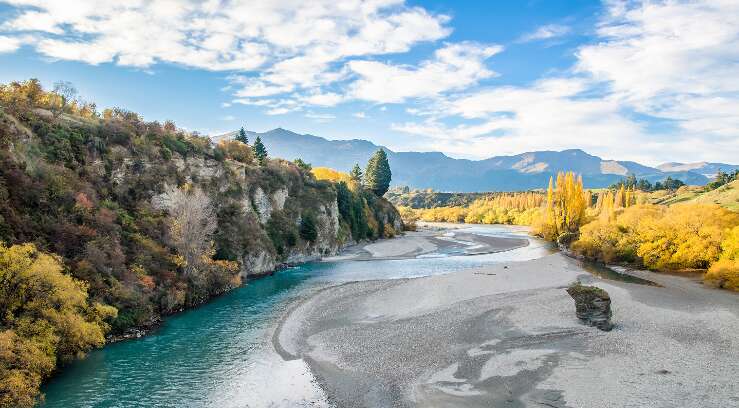 View of Shotover River in Arrowtown, New Zealand