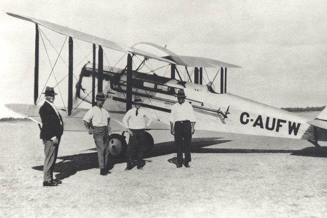 An enclosed passenger cabin on the DH50 brought luxury to Qantas services from 1924