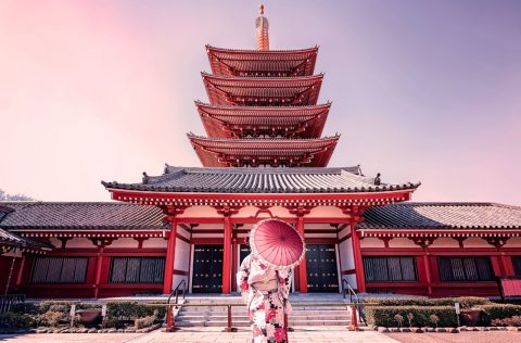 A temple in Tokyo