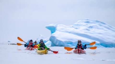 Kayaking in Antarctica