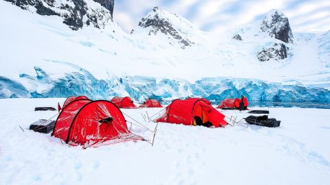 Camping in Antarctica