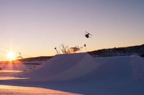 Skiing in Perisher, NSW