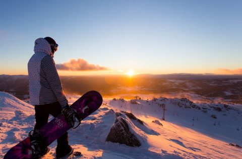 Snowboarder in Perisher, NSW