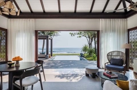 Regent Bali hotel pool outlook in Canggu