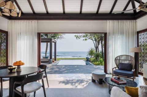 Regent Bali hotel pool outlook in Canggu
