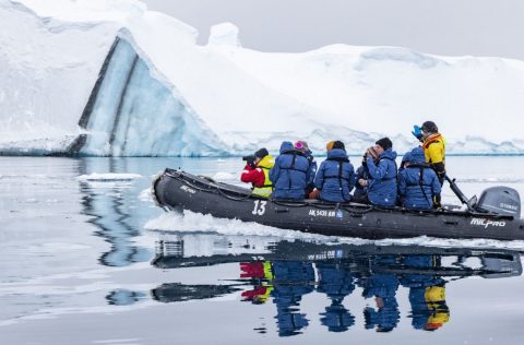 Travellers playing citizen scientists in Antarctica with HX Expeditions