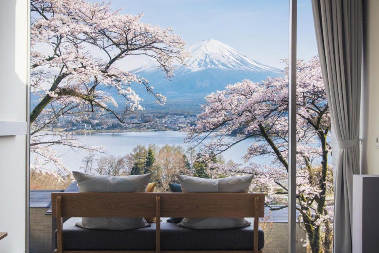 The views of Mount Fuji