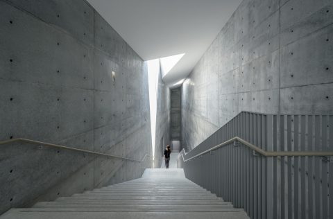 Staircase inside the Naoshima New Museum of Art