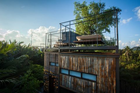 Explore a man-made island