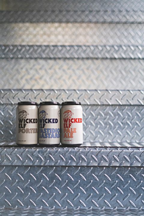 Wicked Elf brewery and three of its beers, NSW