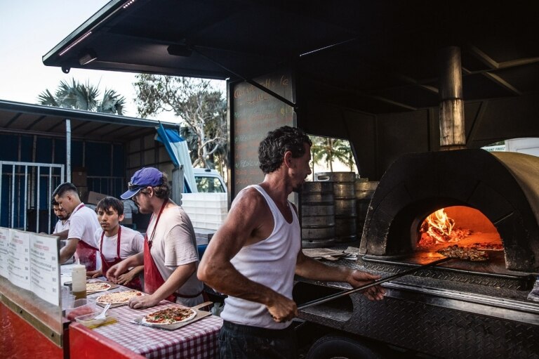 Cucina Sotto Le Stelle woodfired pizza at Nightcliff, Darwin, NT
