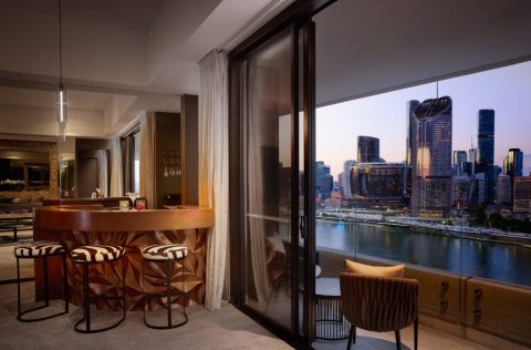Interior shot of Frangipani suite