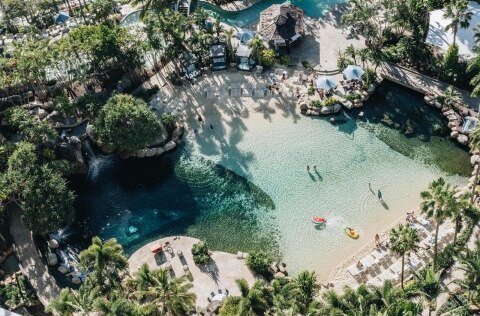 jw marriott gold coast resort spa aerial overhead