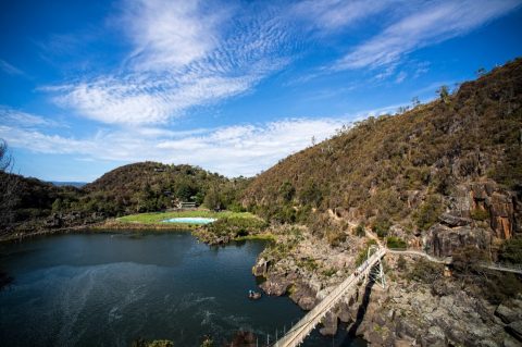 Suspension bridge, Cataract Gorge Reserve, Tasmania