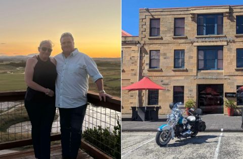 Chris Bevin in Tasmania