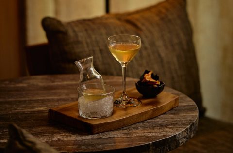 Cocktails at Upstairs bar at 1 Hotel Melbourne