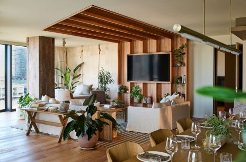 River penthouse suite interior at 1 Hotel Melbourne