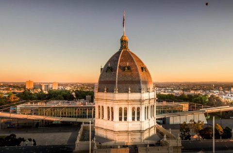 Royal exhibition building prominade