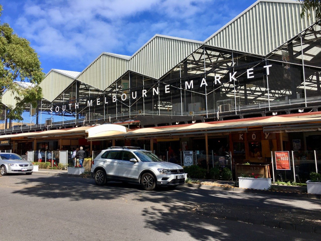 Outside South Melbourne Market