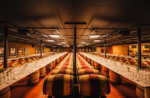 Back vintage tasting at Cape Mentelle Cellar Door, Margaret River, Western Australia