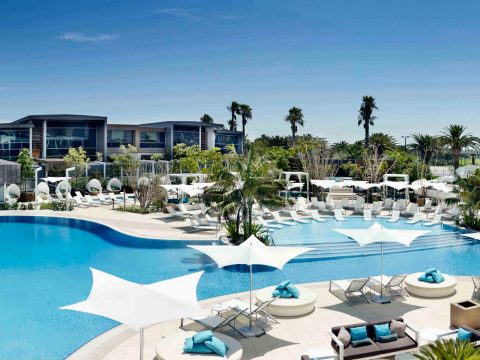 Outdoor pool at Crown Metropol Perth CBD hotel