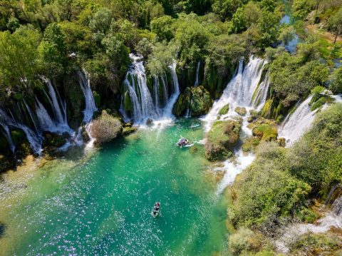 Chase waterfalls in Bosnia and Herzegovina