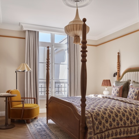 Room interior at Le Grand Hotel Cayre Paris