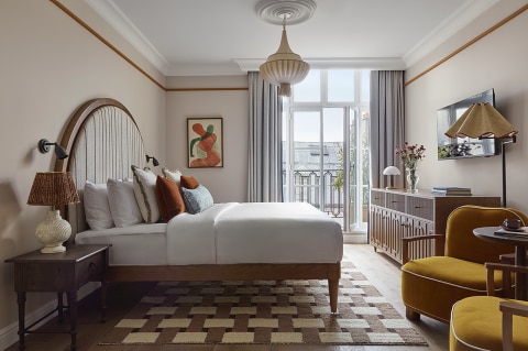 Room interior at Le Grand Hotel Cayre Paris