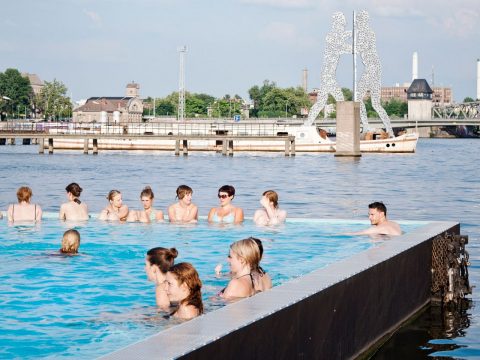Take a dip at the Badeschiff