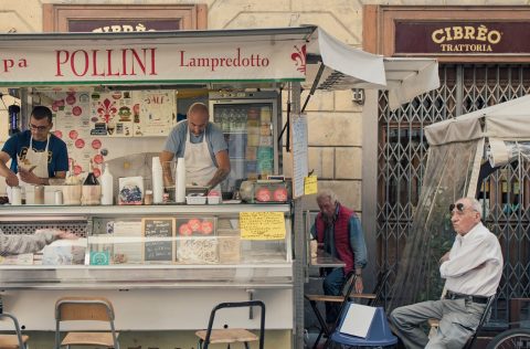 Sandwich stand Tripperia Pollini, Florence
