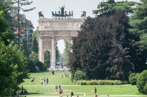 Arco della Pace in the Parco Sempione, Milan