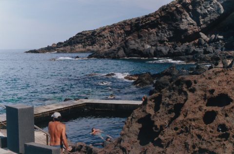 Vasche Termali Naturali also known as Gadir Thermal Spring on Pantelleria Island, Italy