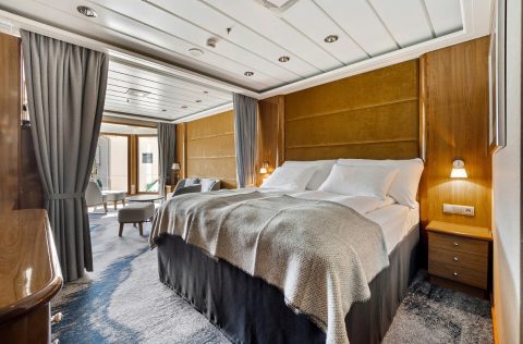 A suite aboard the MS Trollfjord