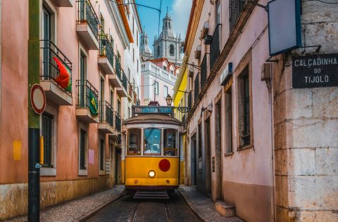Tram 28 in Lisbon