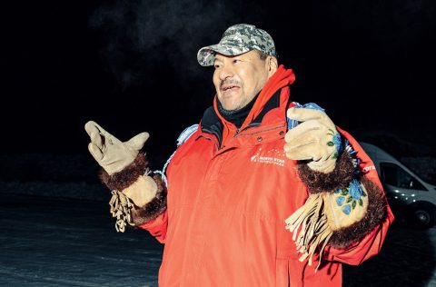 Indigenous Dene guide Joe Buffalo Child