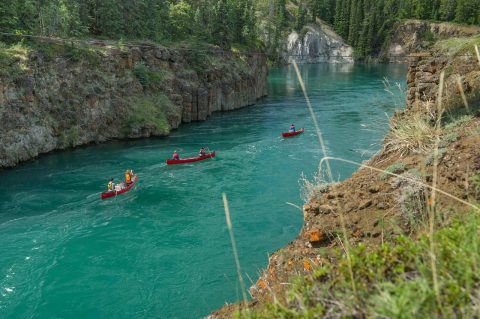 Kayaking River Water, Yukon Territory, Canada