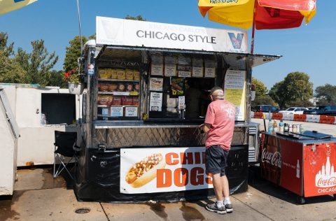 Stall selling Chicago dogs