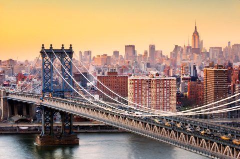New York City at sunset
