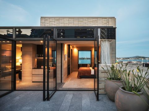 The Hotel Britomart terrace