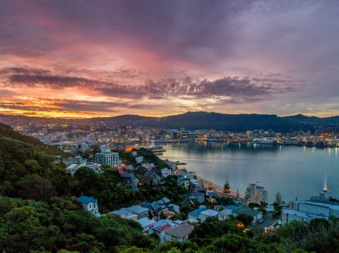 Wellington skyline, New Zealand